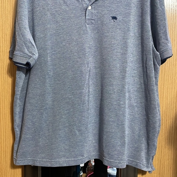 Palm Beach 2XL Classic Fit Blue and white 3 button golf polo shirt - Picture 3 of 10